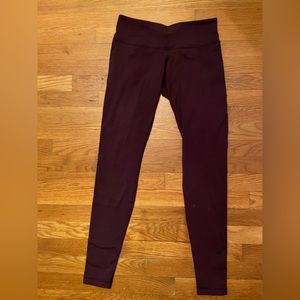 Lululemon Plum Low Rise Leggings